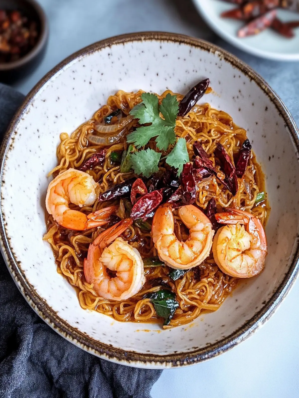 Spicy Thai Chili Pepper Ramen with Shrimp for Flavor Lovers 4 Spicy Thai Chili Pepper Ramen with Shrimp