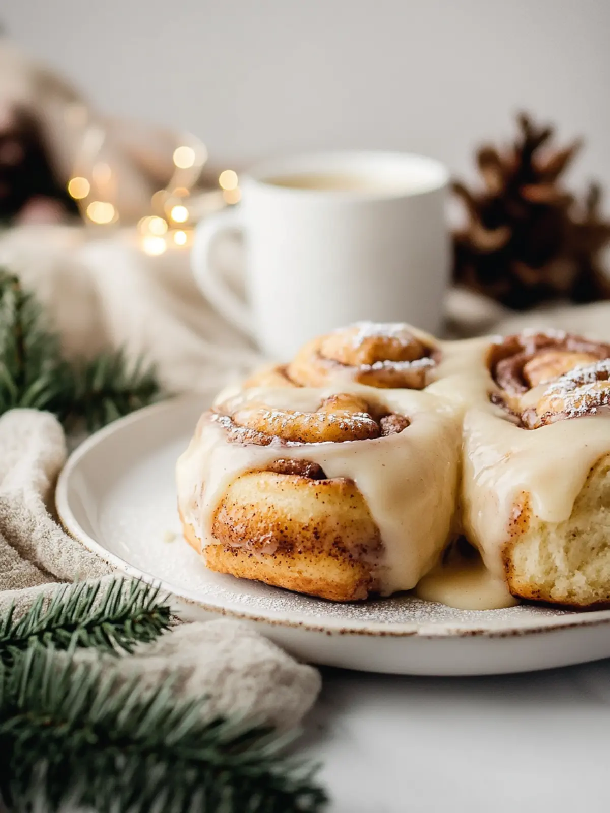 Indulge in Cozy Eggnog Cinnamon Rolls This Holiday Season 3 Eggnog Cinnamon Rolls