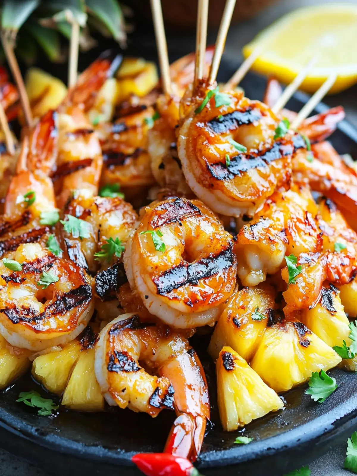 Grilled Coconut and Pineapple Sweet Chili Shrimp Delight 3 Grilled Coconut and Pineapple Sweet Chili Shrimp