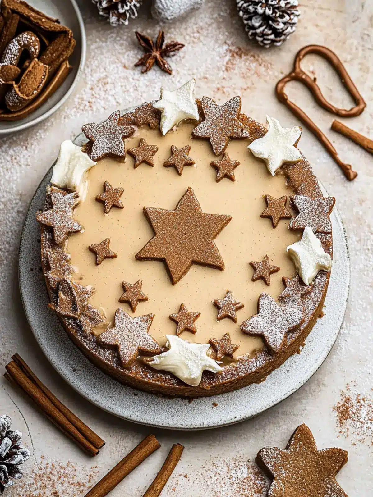 Delicious Vegan Gingerbread Cheesecake That's No-Bake Magic 2 Vegan Gingerbread Cheesecake