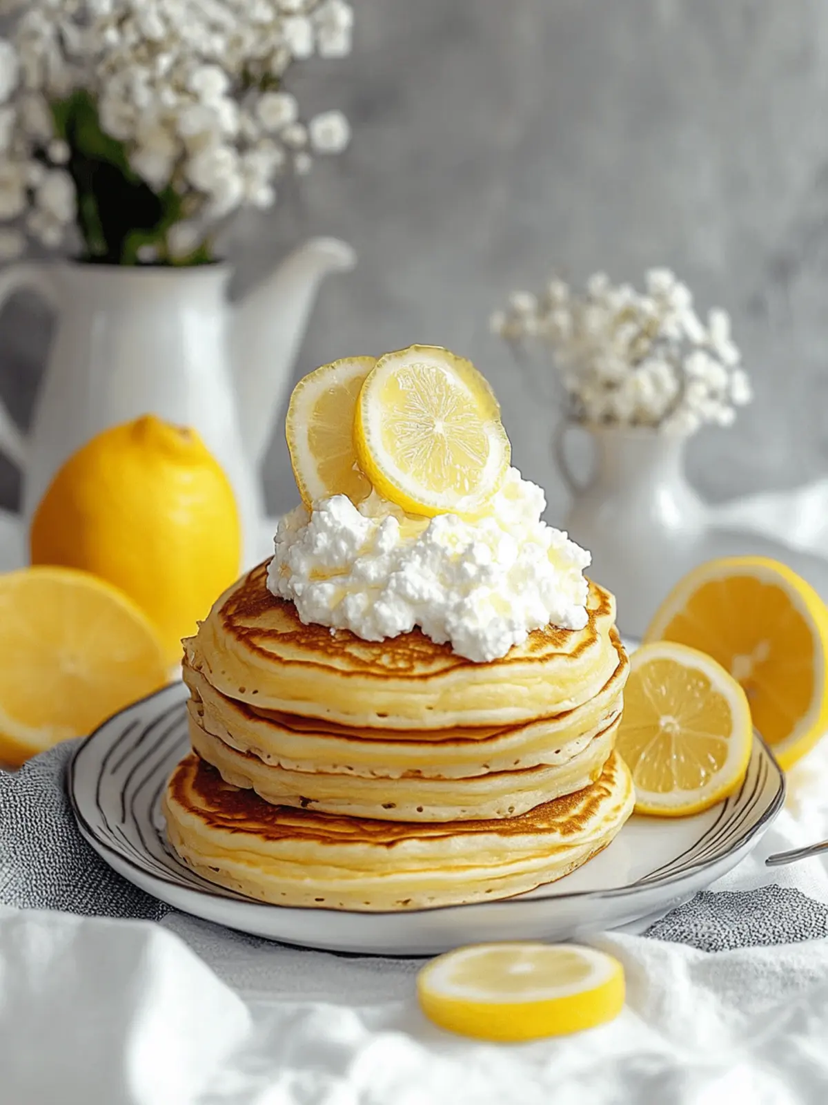 Lemon Ricotta Pancakes: Light, Fluffy Bliss Awaits You 4 Lemon Ricotta Pancakes