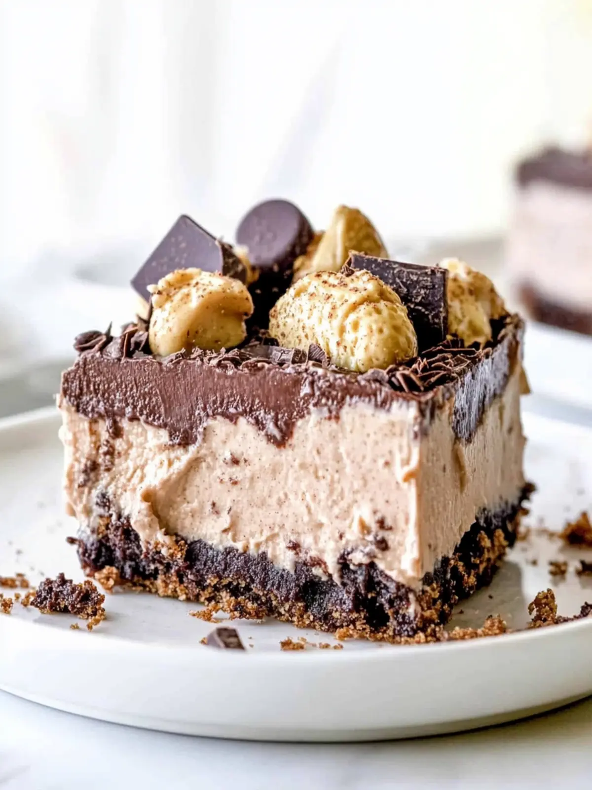 Decadent Chocolate Peanut Butter No-Bake Dessert Anyone Can Make 3 Chocolate Peanut Butter No-Bake Dessert