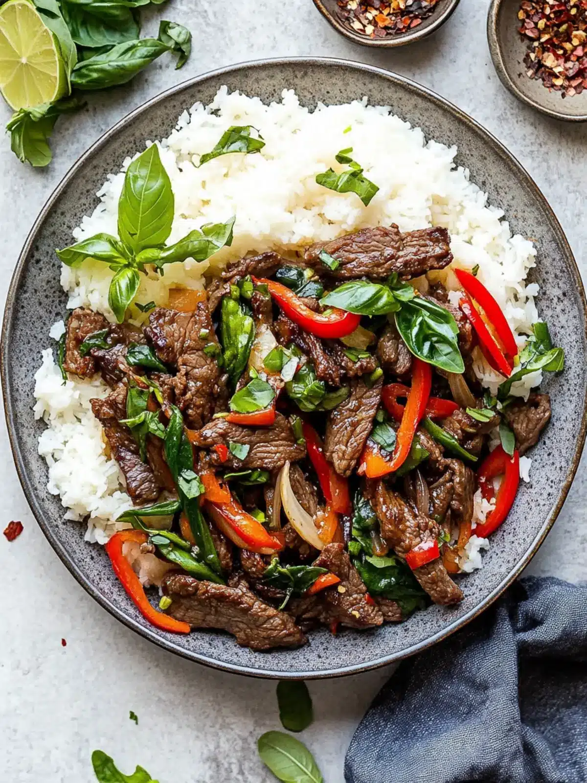 One Pan Thai Basil Beef for Effortless Dinner Bliss 4 One Pan Thai Basil Beef