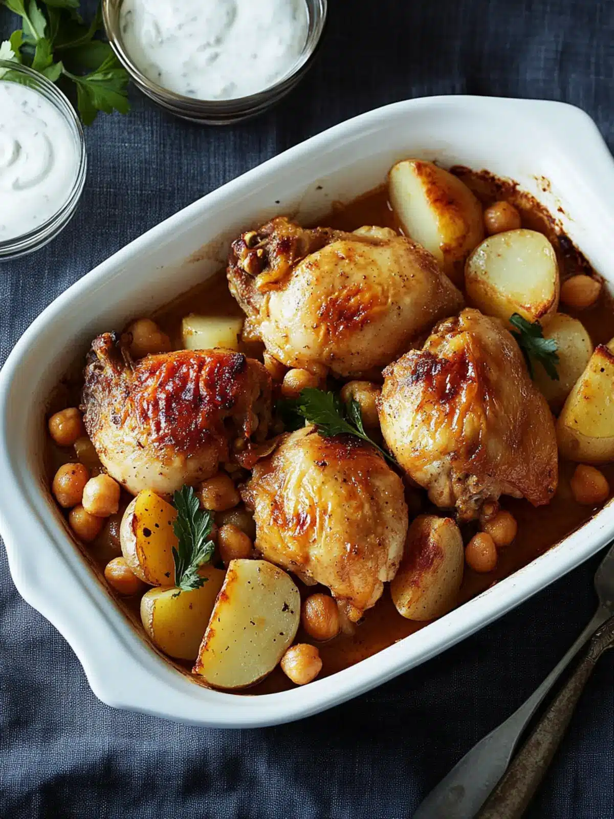 Savor Roasted Chicken With Potatoes & Chickpeas Tonight 4 Roasted Chicken With Potatoes & Chickpeas