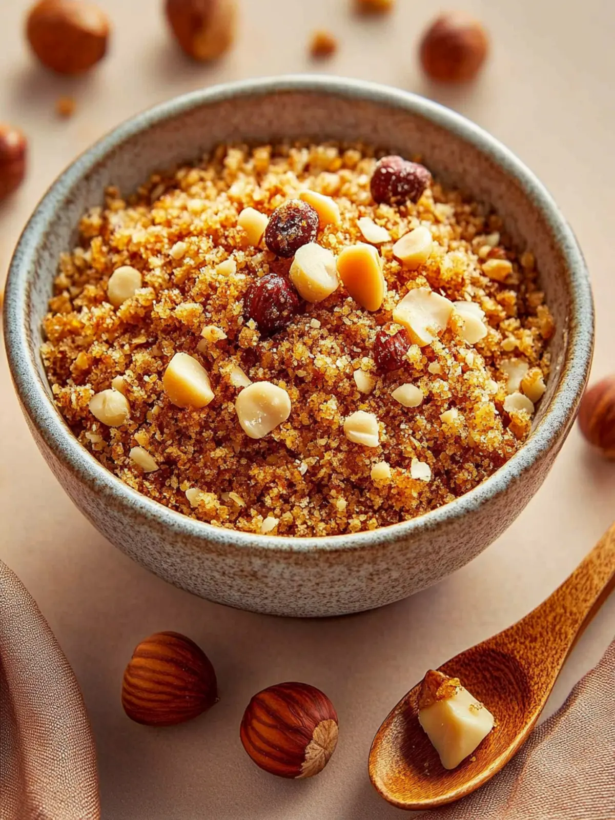 Irresistible Crunchy Hazelnut Praline Crumble Recipe 2 Crunchy Hazelnut Praline Crumble