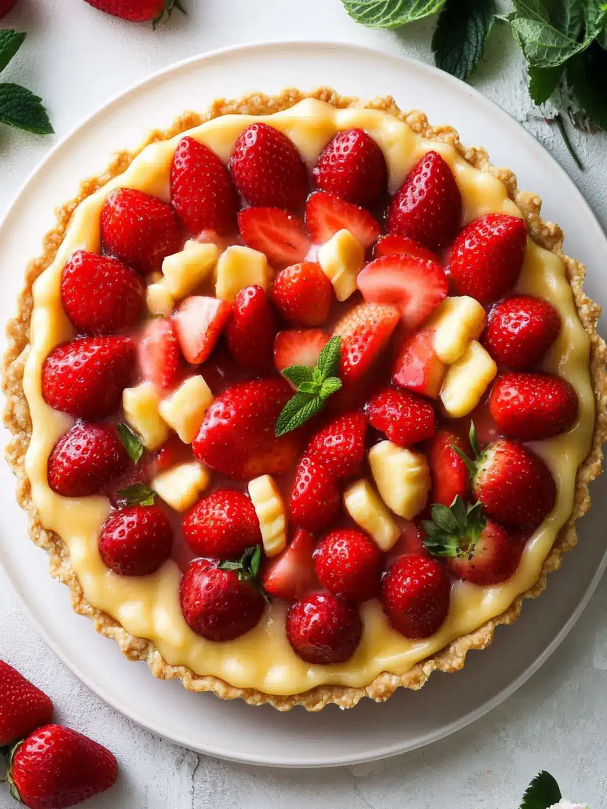Decadent Easy Classic Strawberry Tart with Creamy Custard Delight 4 Easy Classic Strawberry Tart