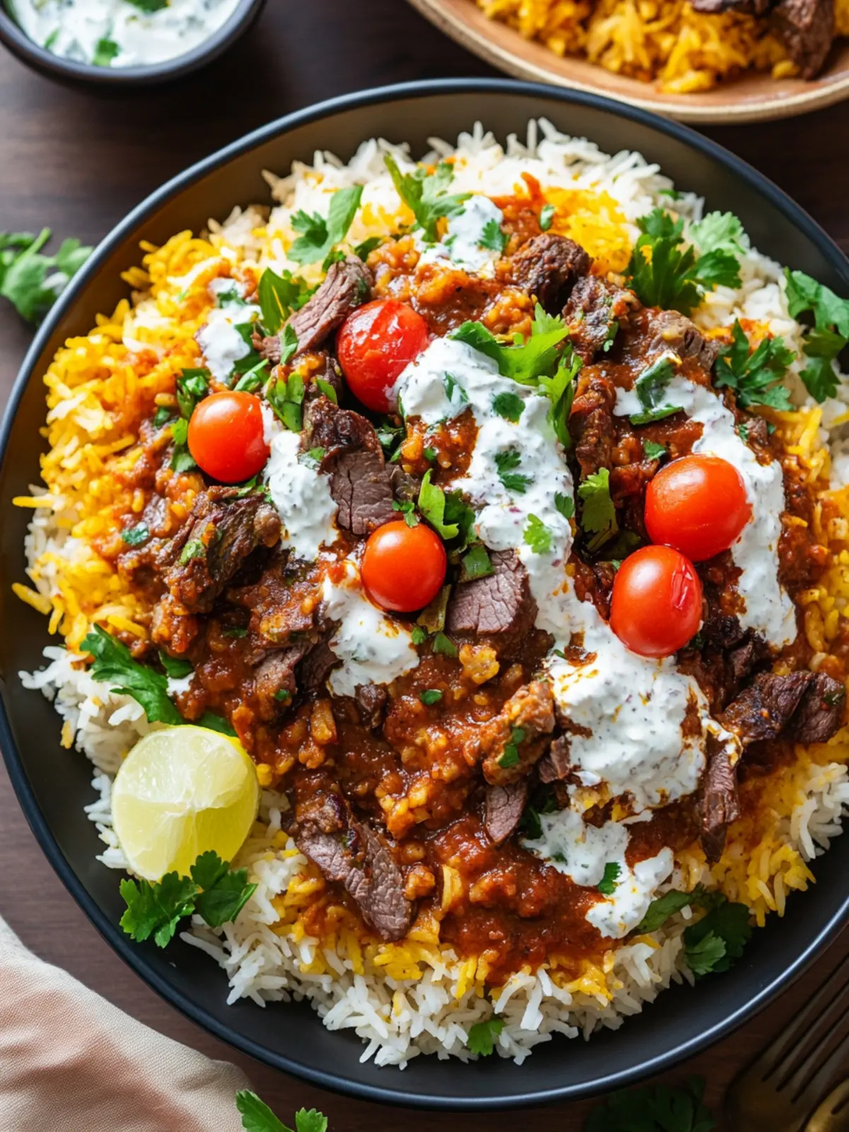 Irresistible Halal Cart Lamb Over Rice with Spicy Sauce 3 Halal Cart Lamb Over Rice
