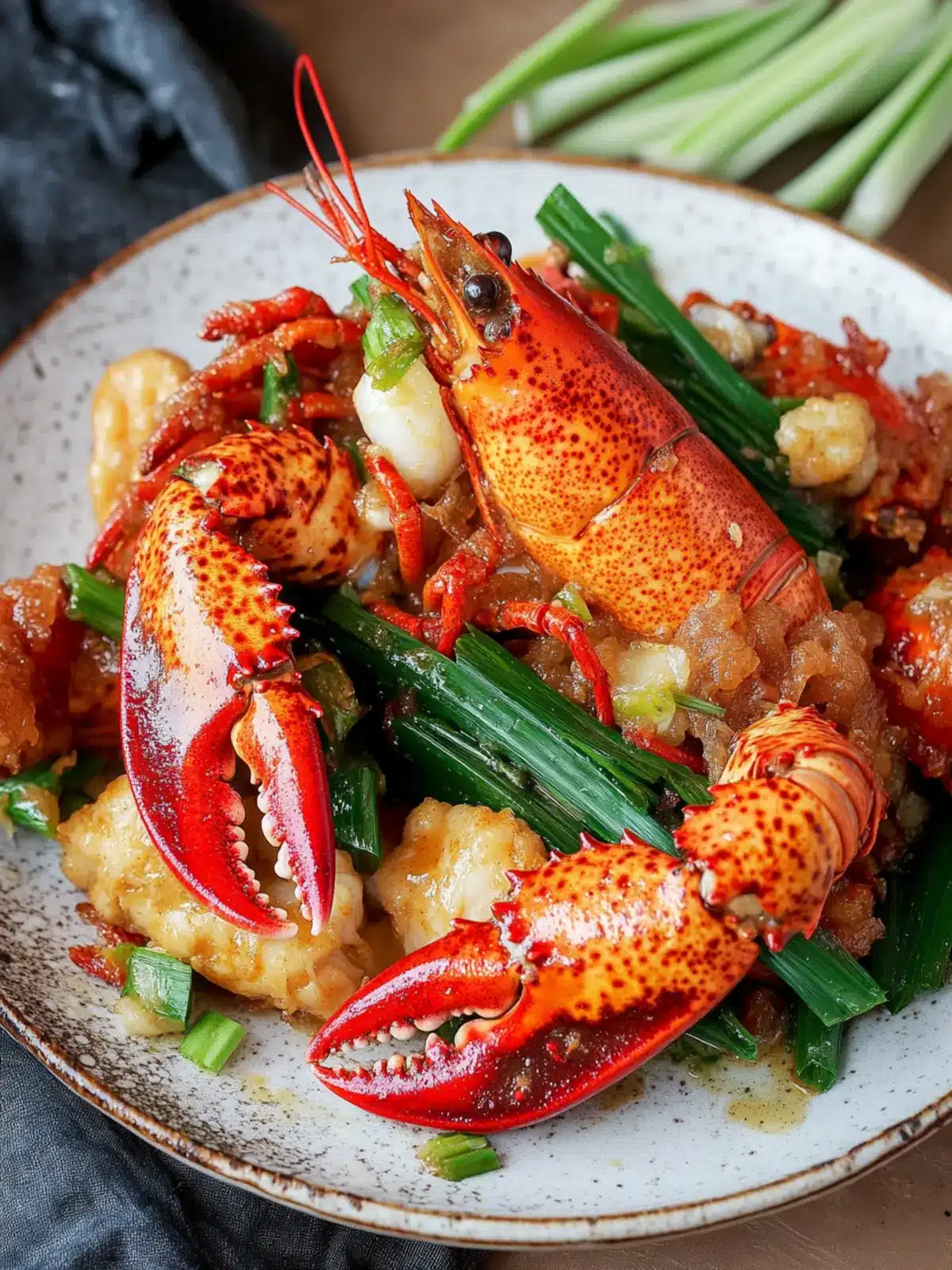 Cantonese Style Ginger Scallion Lobster: A Flavorful Feast 3 Cantonese Style Ginger Scallion Lobster