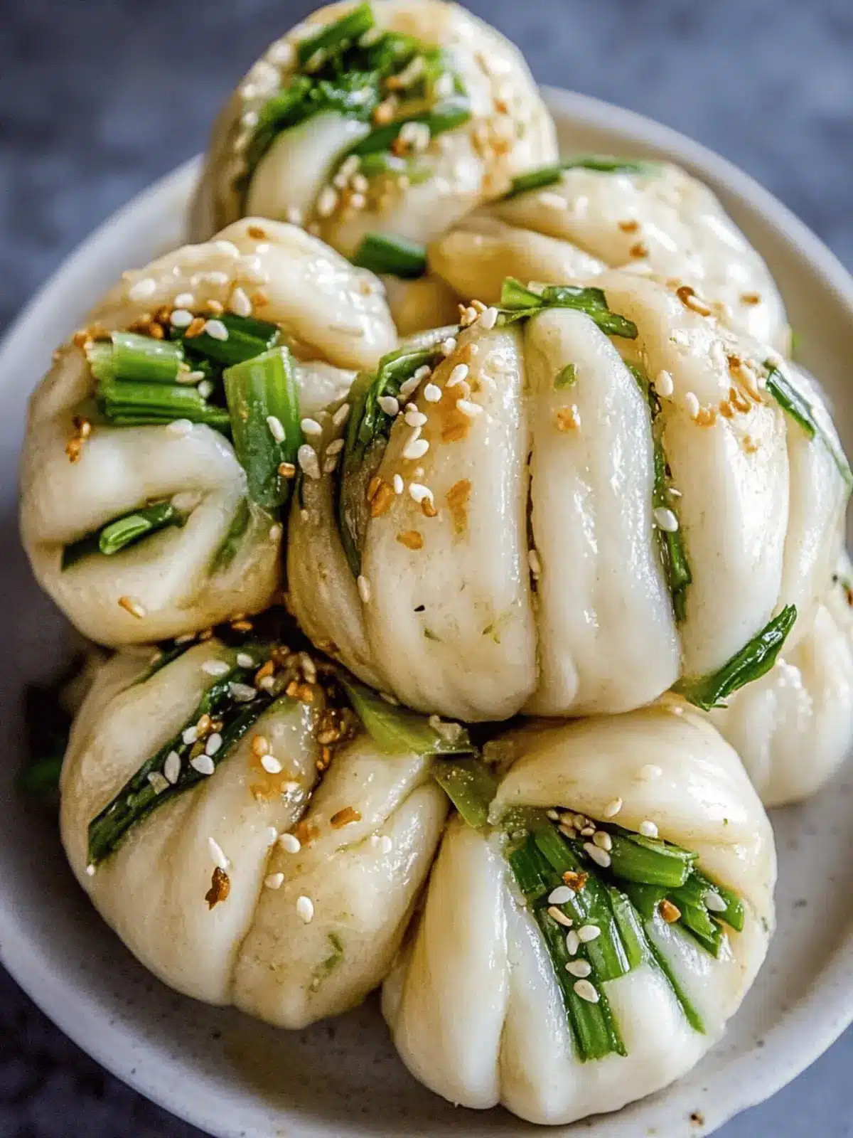 Pan-Fried Scallion and Toasted Sesame Buns Made Easy 2 Pan-Fried Scallion and Toasted Sesame Buns or Hua Juan