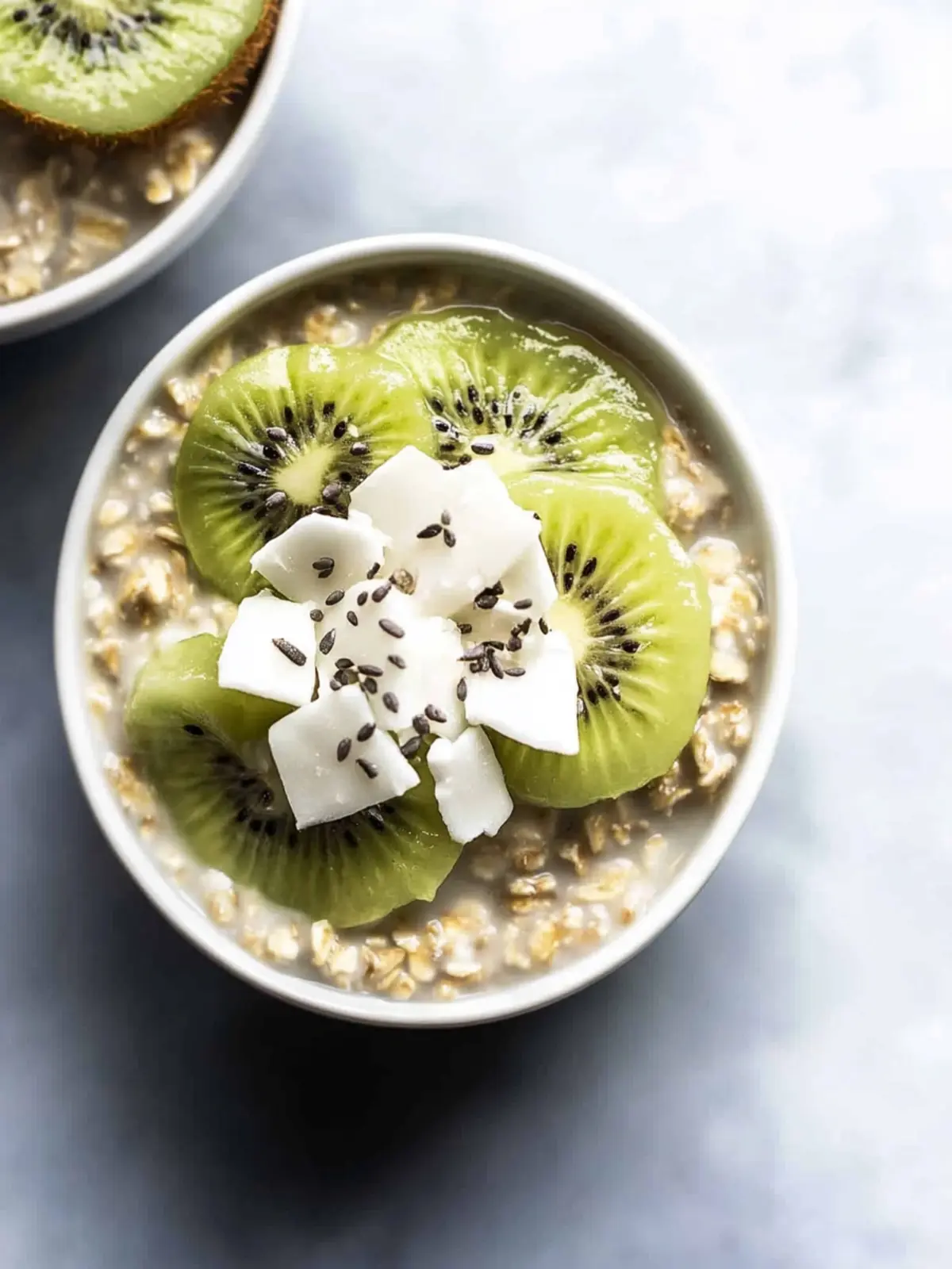 Savory Kiwi Coconut Overnight Oats to Kickstart Your Day 3 Kiwi Coconut Overnight Oats
