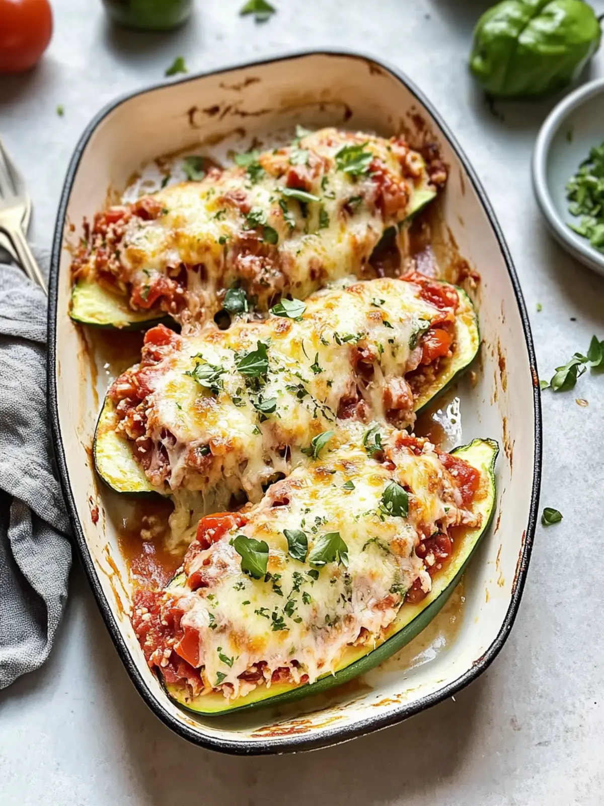 Savory Lasagna Stuffed Zucchini Boats You ll Crave Daily 4 Lasagna Stuffed Zucchini Boats