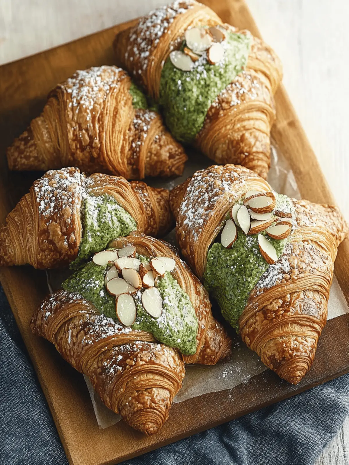 Irresistible Matcha Almond Croissants for a Cozy Treat 2 Matcha Almond Croissants
