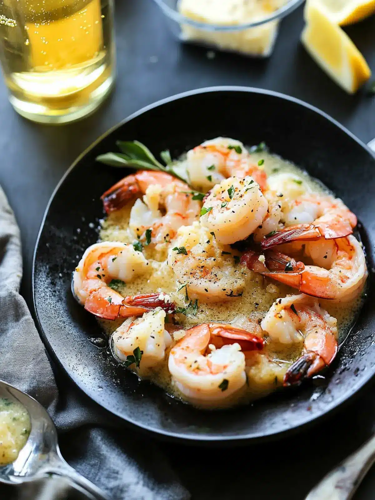 Prosecco Butter Poached Shrimp: A Decadent Seafood Delight 2 Prosecco Butter Poached Shrimp