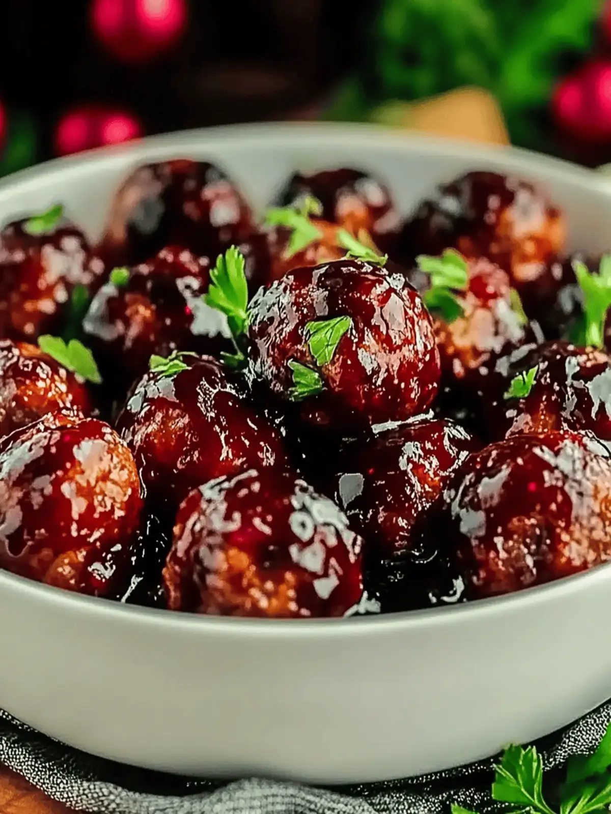 Savory Christmas Cranberry Meatballs That Steal the Show 4 Savory Christmas Cranberry Meatballs