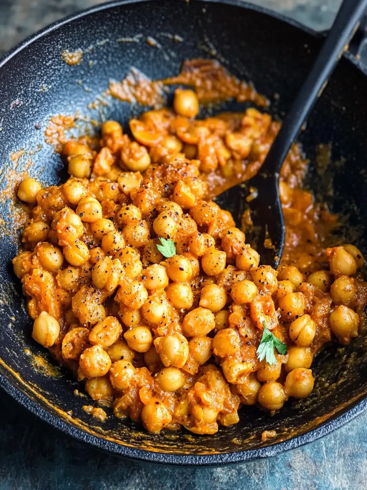 Chickpea alla Vodka with Crunchy Black Pepper Almonds Bliss 2 Chickpea alla Vodka with Black Pepper Almonds