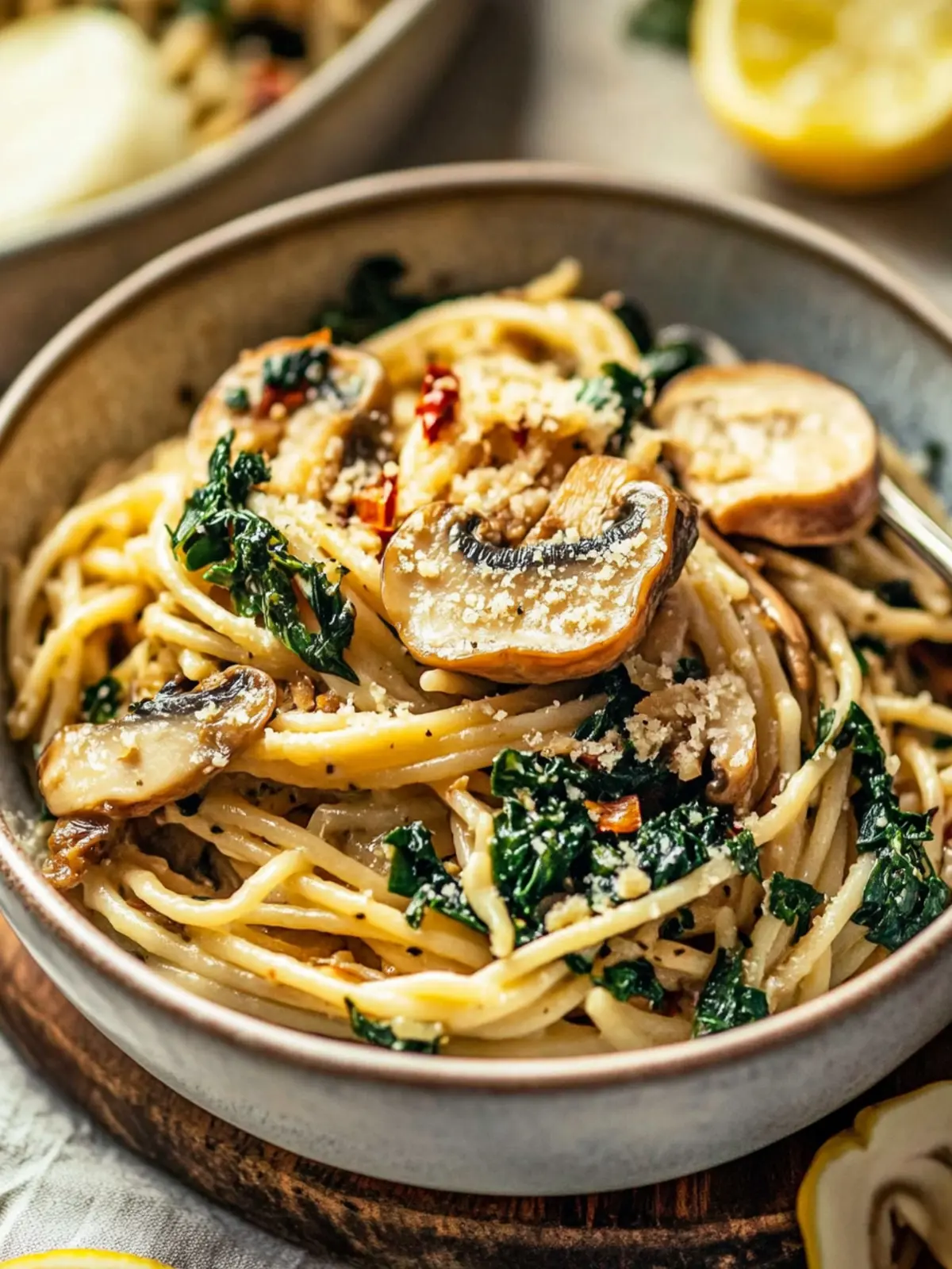 Creamy King Oyster Mushroom Pasta in 15 Minutes Flat 2 Creamy King Oyster Mushroom Pasta