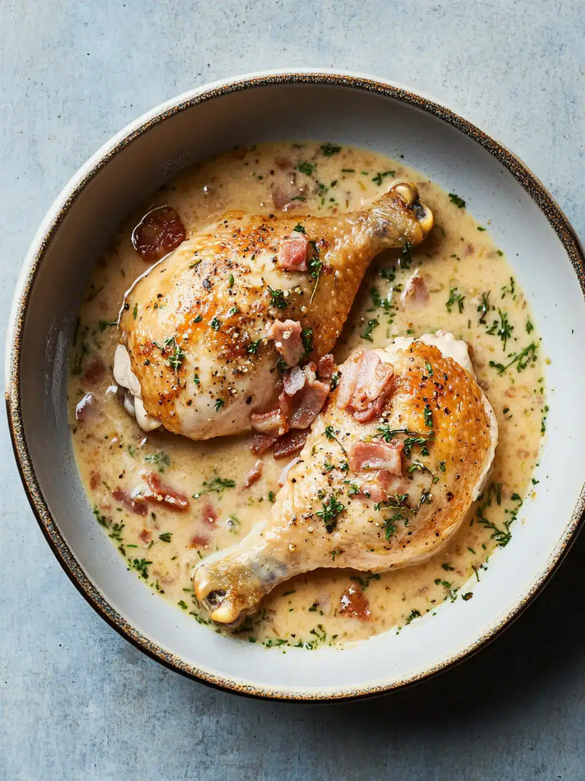 Bistro Chicken with Bacon, Tarragon and Crème Fraîche Bliss 3 Bistro Chicken with Bacon, Tarragon and Crème Fraîche