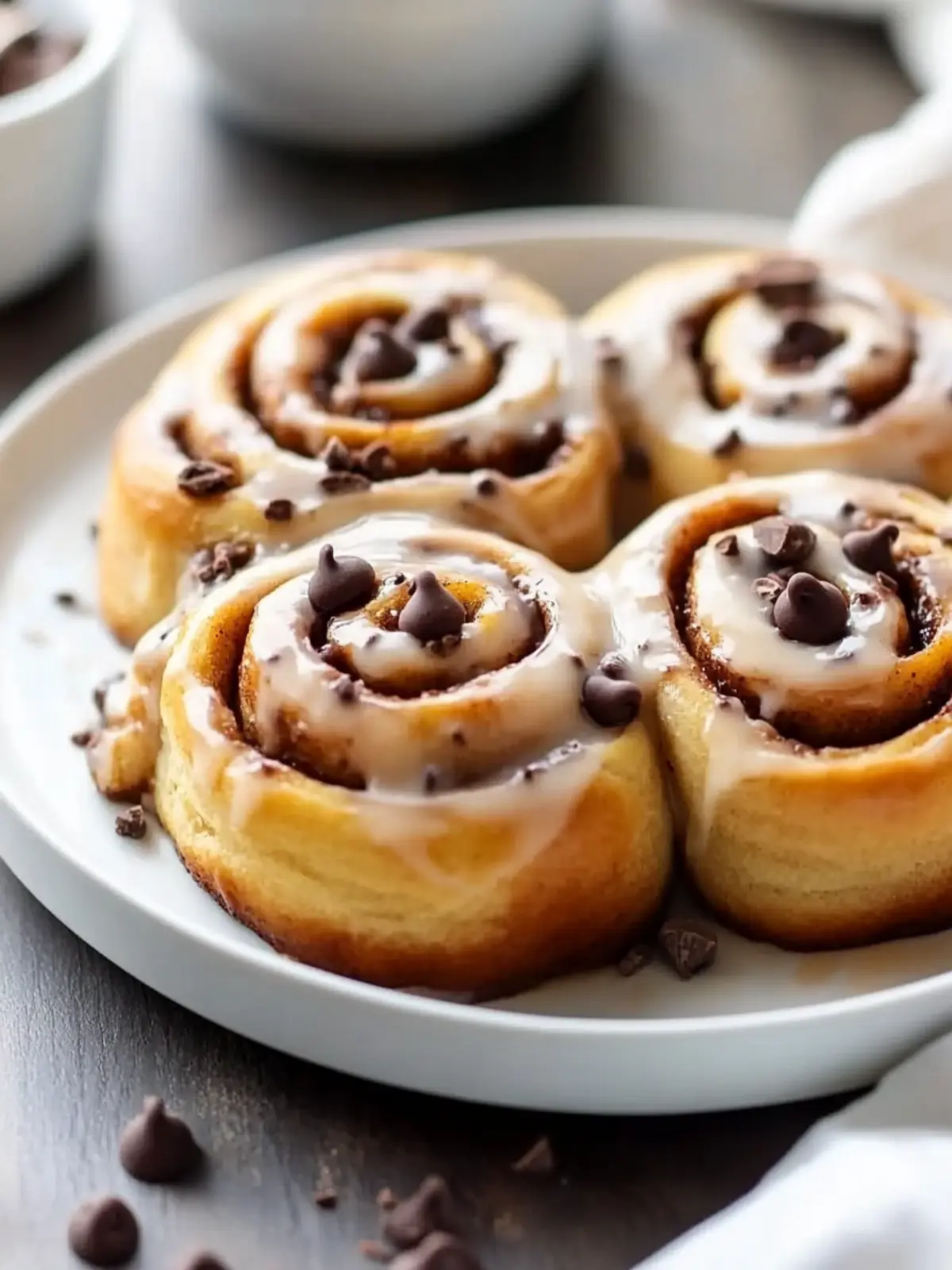 Indulge in Decadent Peanut Butter Cinnamon Rolls with Chocolate Chips 4 Decadent Peanut Butter Cinnamon Rolls with Chocolate Chips