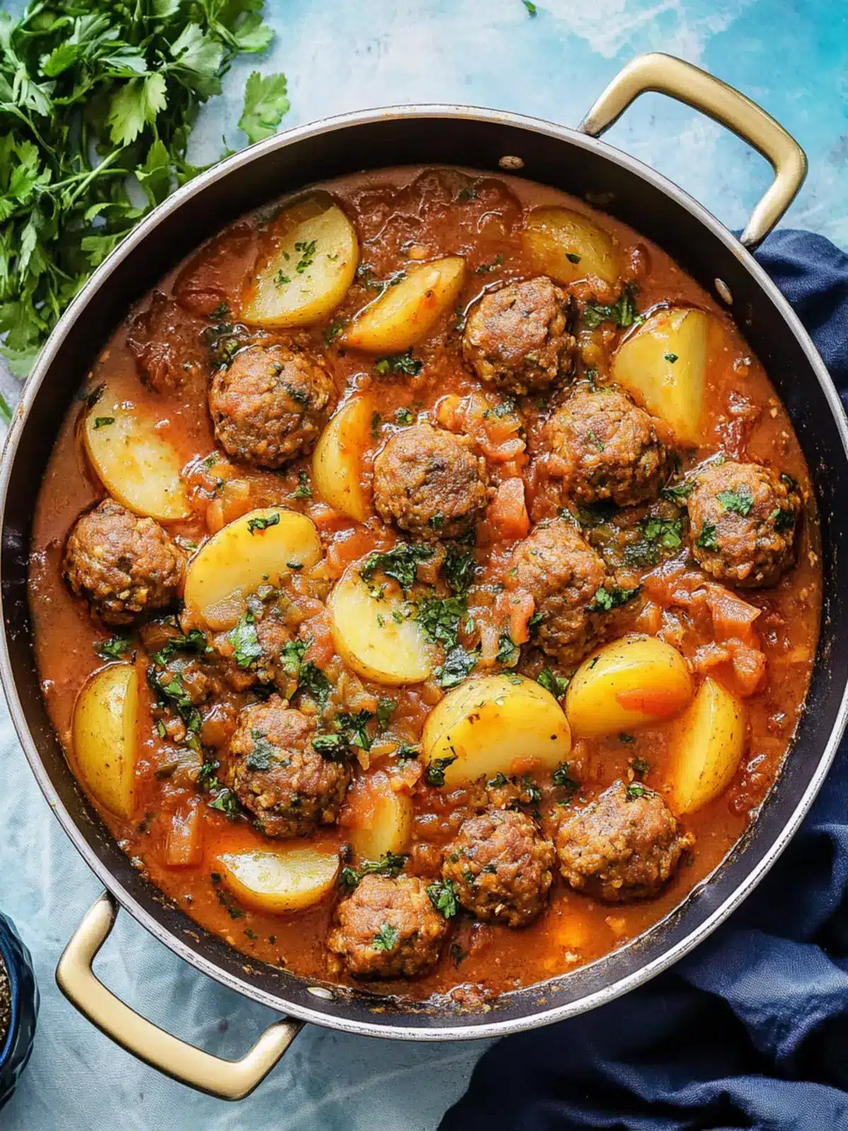 Savory One Pot Kofta and Potato Stew for Cozy Nights 4 One Pot Kofta and Potato Stew