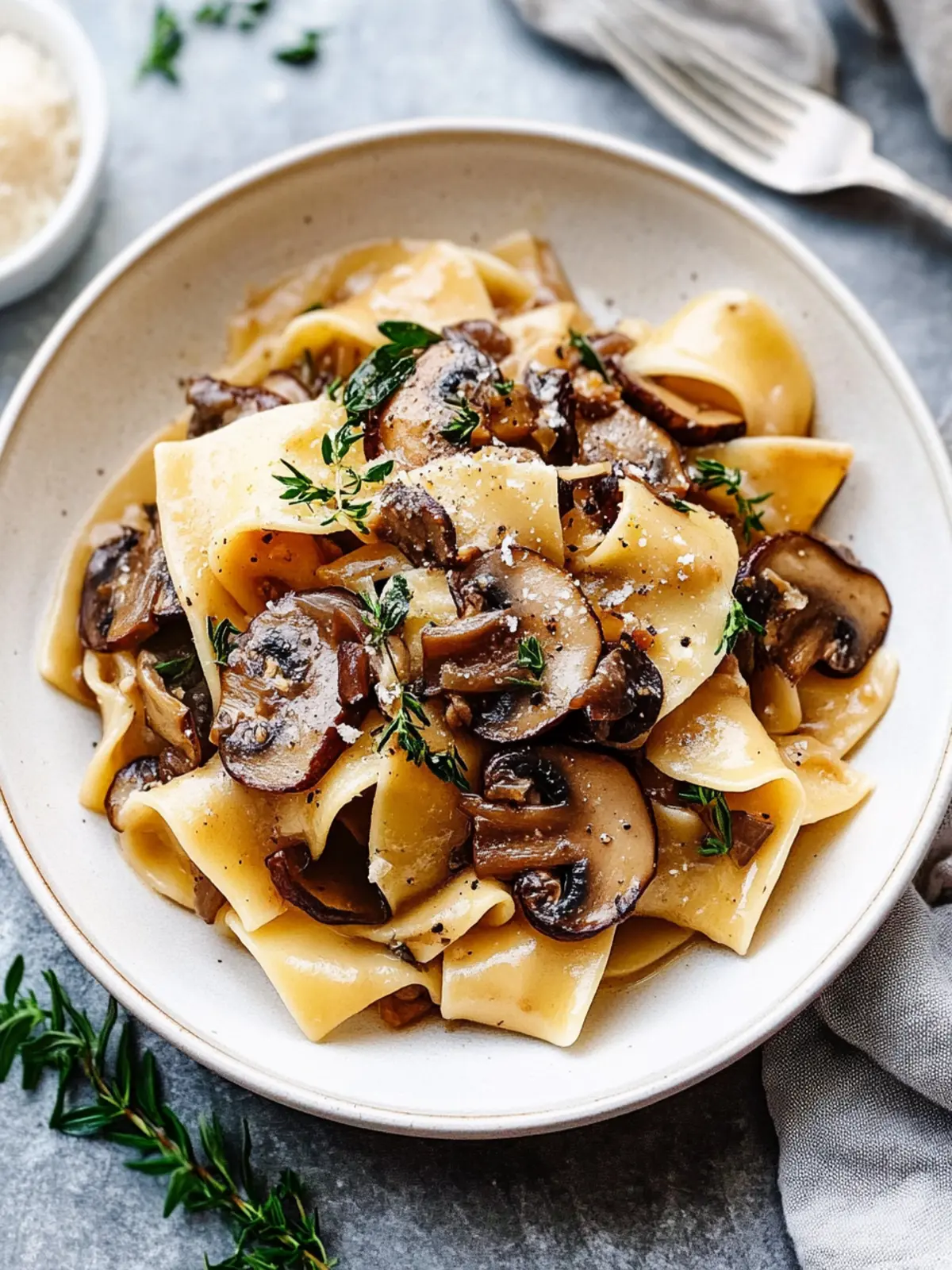 Savory Portobello Mushroom Pappardelle for Comfort Food Lovers 2 Portobello Mushroom Pappardelle