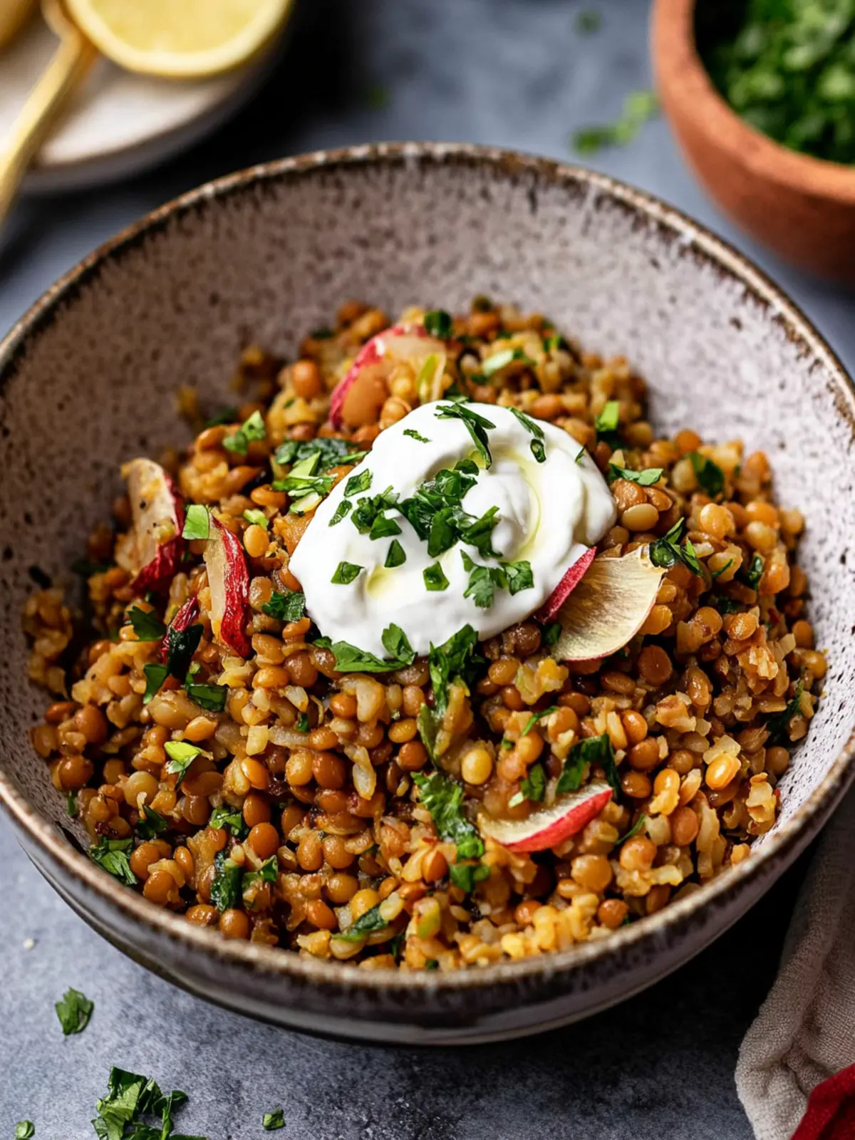 Authentic Lebanese Lentils and Rice: A Comforting Delight 2 Lebanese Lentils and Rice