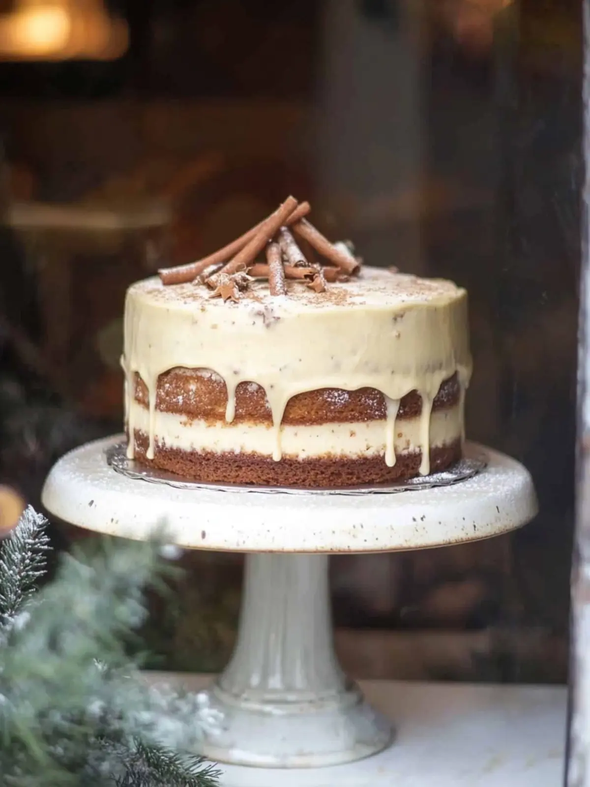 Irresistible Christmas Spice Cake with Eggnog Buttercream Delight 2 Christmas Spice Cake with Eggnog Buttercream