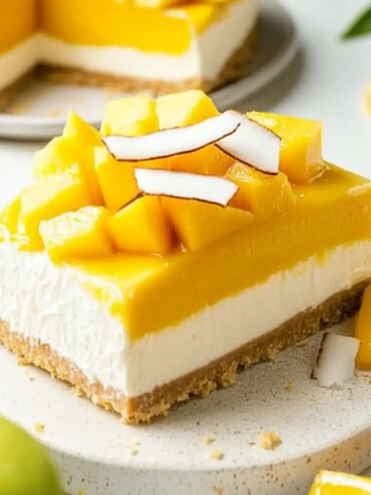 Mango Coconut Cheesecake That Will Wow Your Taste Buds 2 Mango Coconut Cheesecake