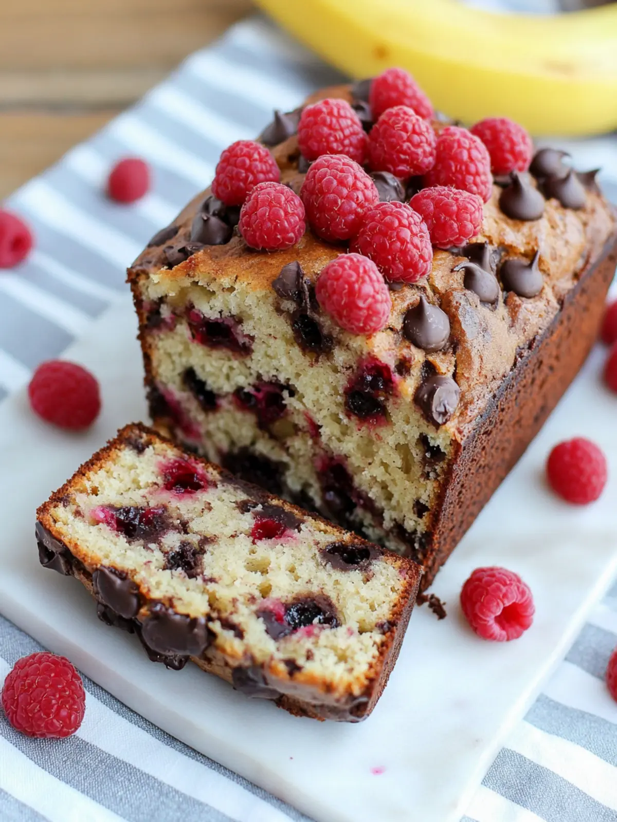 Raspberry Dark Chocolate Banana Bread That Dreams Are Made Of 4 Raspberry Dark Chocolate Banana Bread