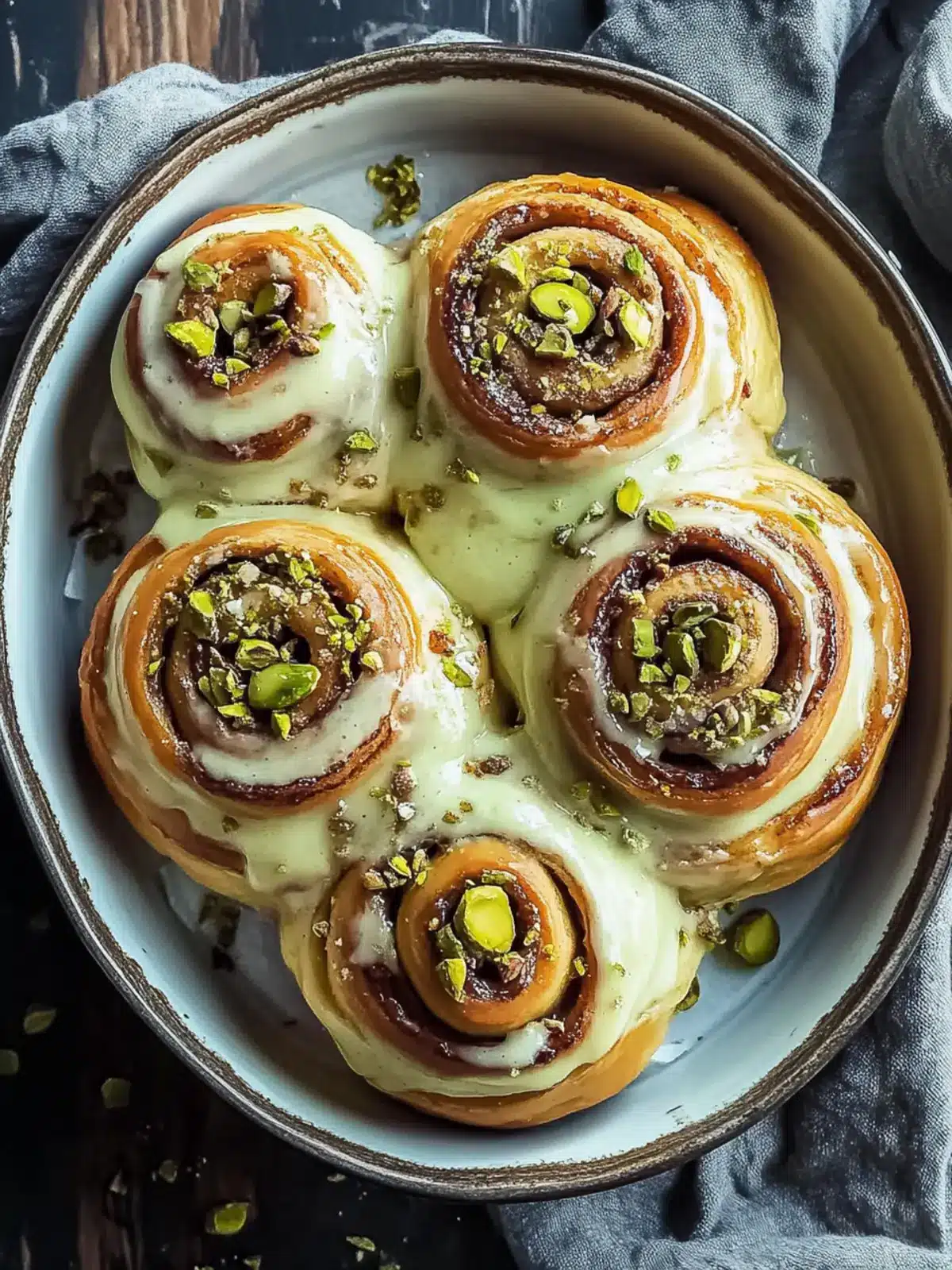 Small Batch Pistachio Cream Cinnamon Rolls for Perfect Mornings 3 Small Batch Pistachio Cream Cinnamon Rolls