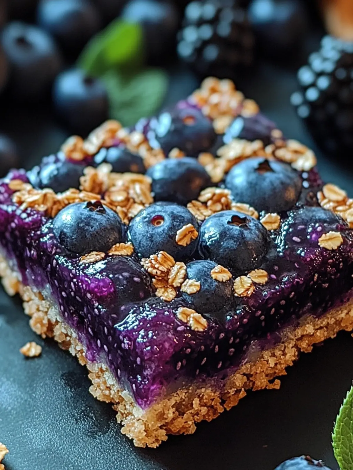 Delicious Blueberry Chia Jam Bars: Healthy, Quick Snack 4 Blueberry Chia Jam Bars