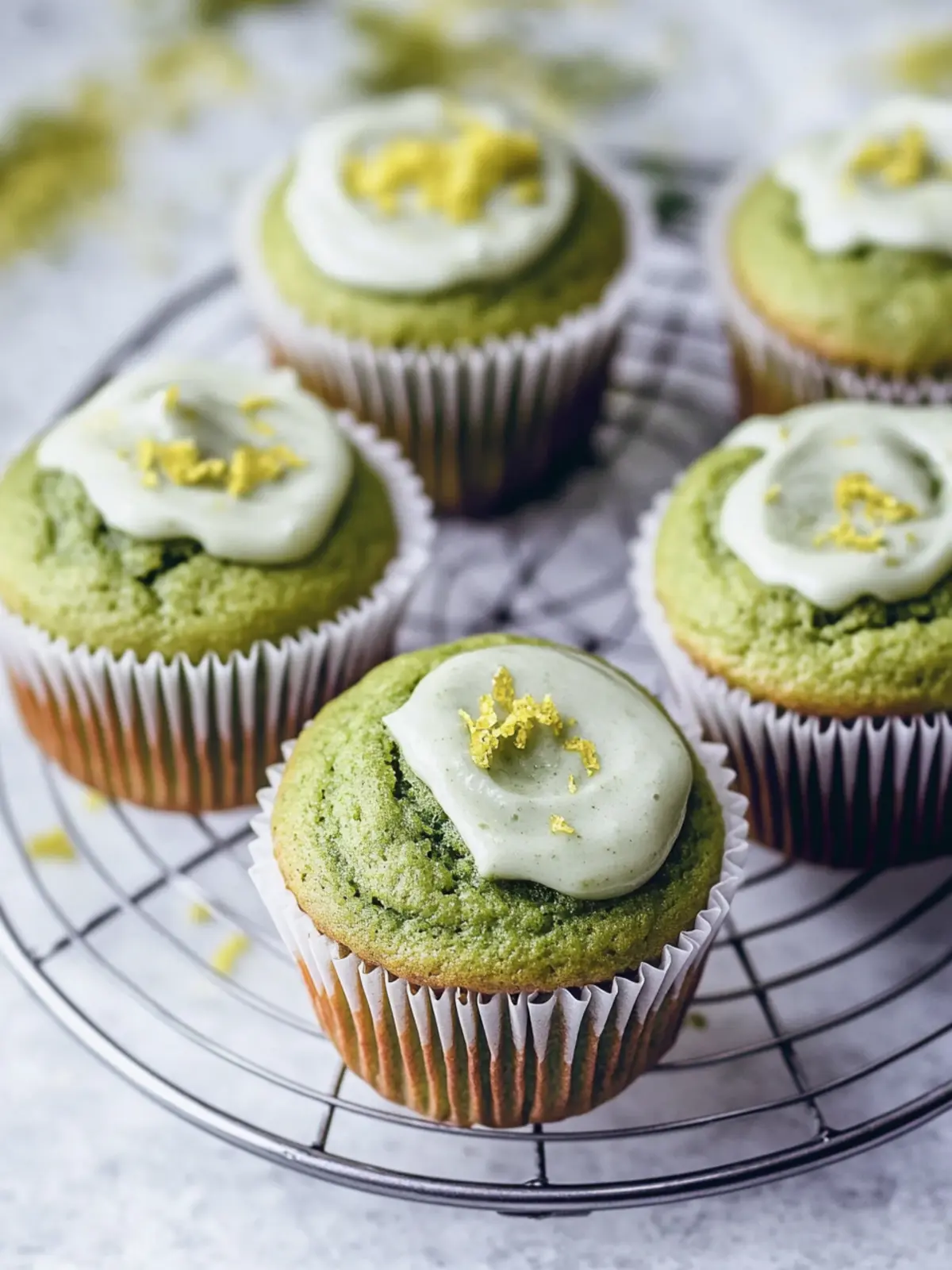 Matcha Muffins with Lemon Icing for Bright Spring Mornings 3 Matcha Muffins with Lemon Icing