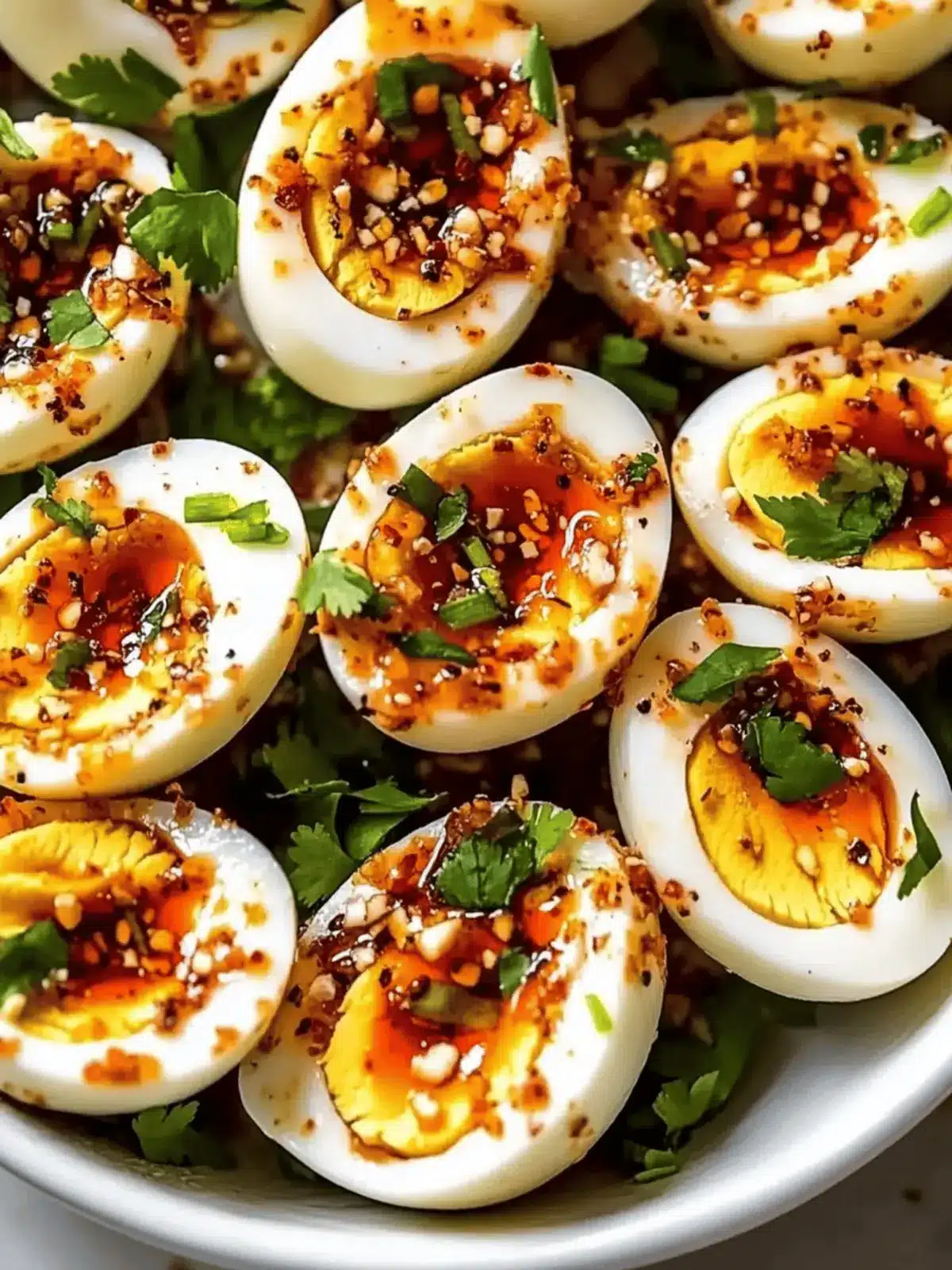 Spicy Chili Garlic Deviled Eggs with a Zingy Twist 3 Spicy Chili Garlic Deviled Eggs