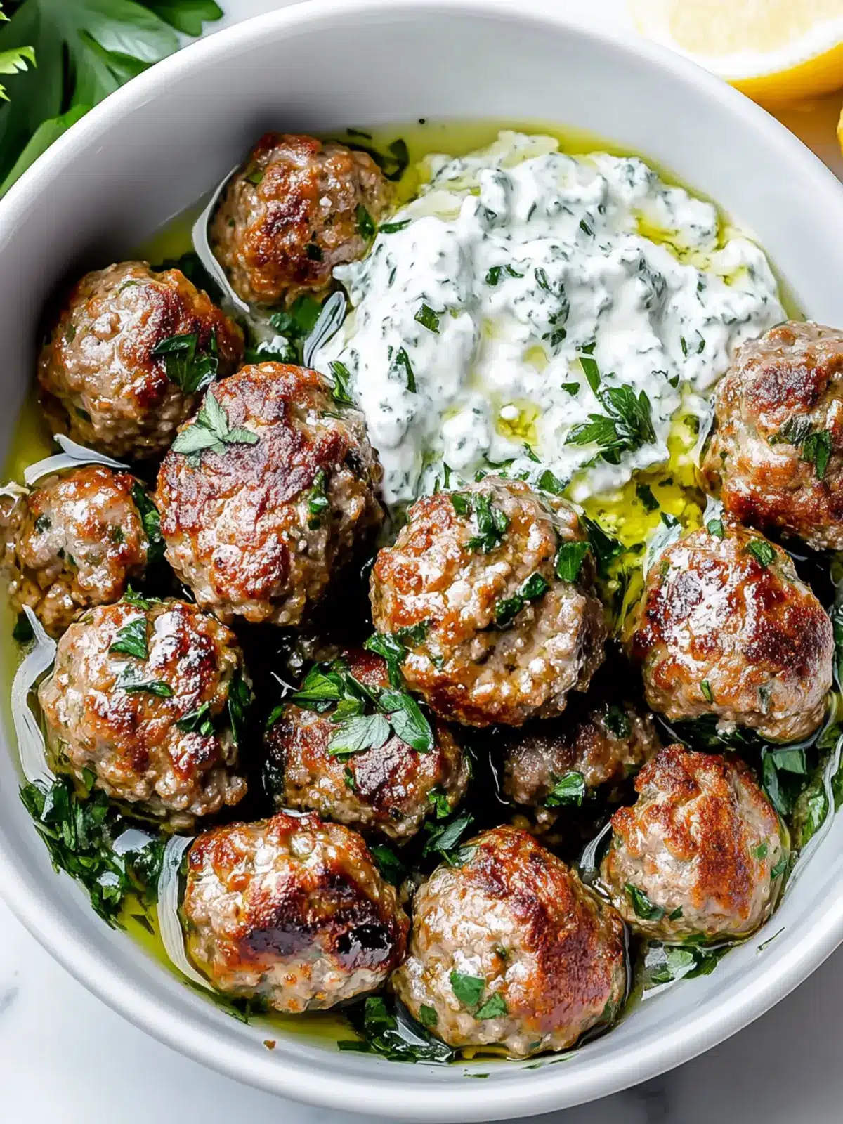 Keto Greek Meatballs Keftedes with Feta and Oregano Magic 4 Keto Greek Meatballs (Keftedes)
