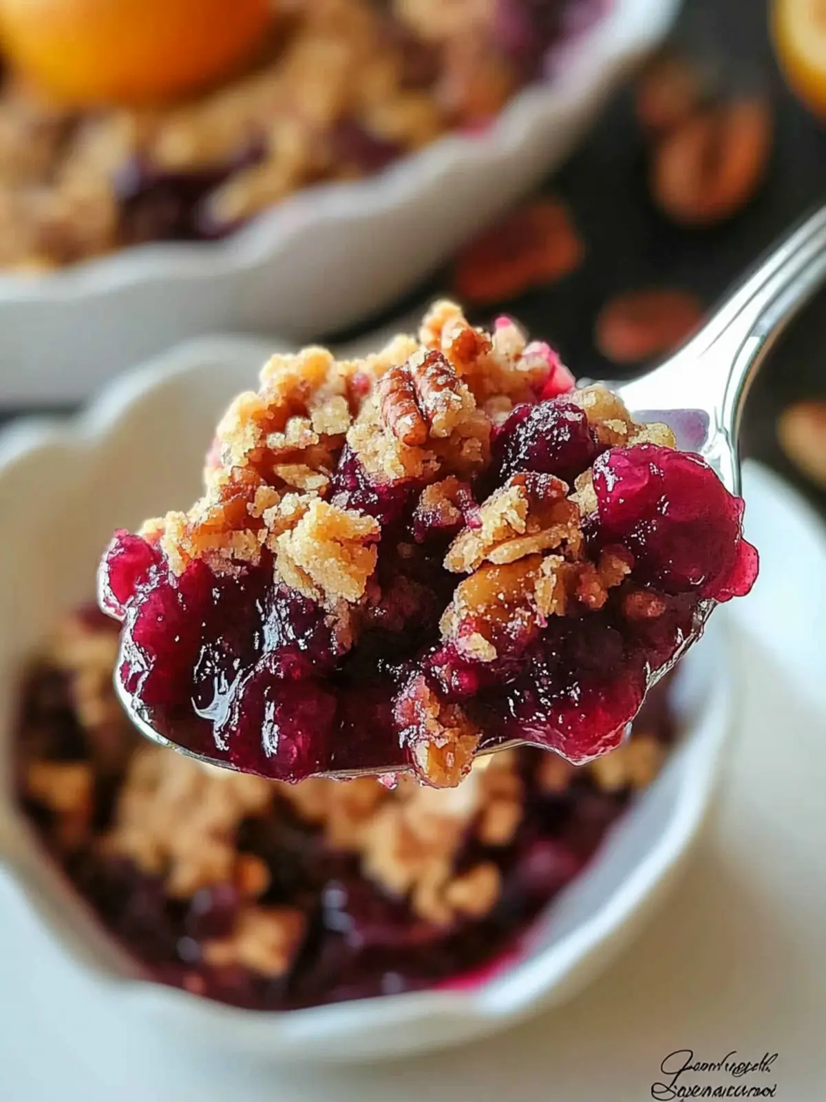 Cranberry Orange Pecan Crisp That Will Brighten Your Day 2 Cranberry Orange Pecan Crisp
