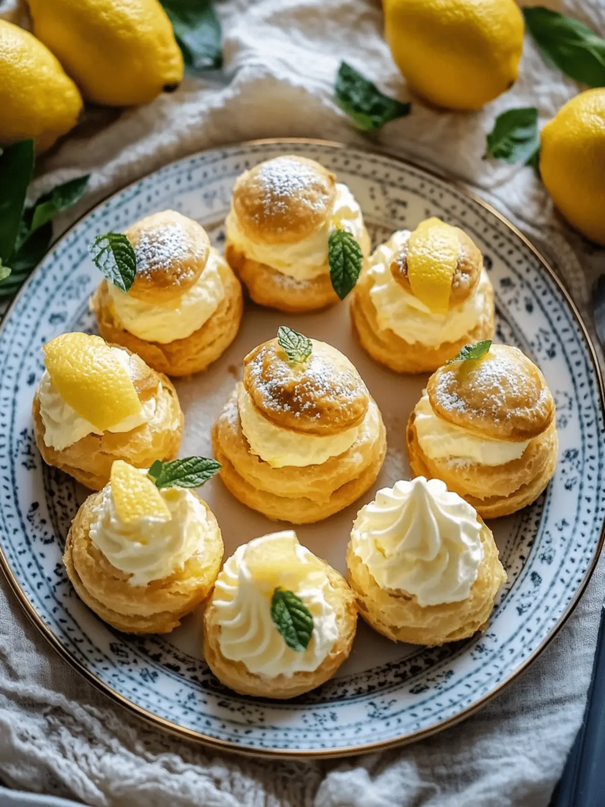 Zesty Vegan Lemon Cream Puffs: A Delightful Homemade Treat 2 Zesty Vegan Lemon Cream Puffs