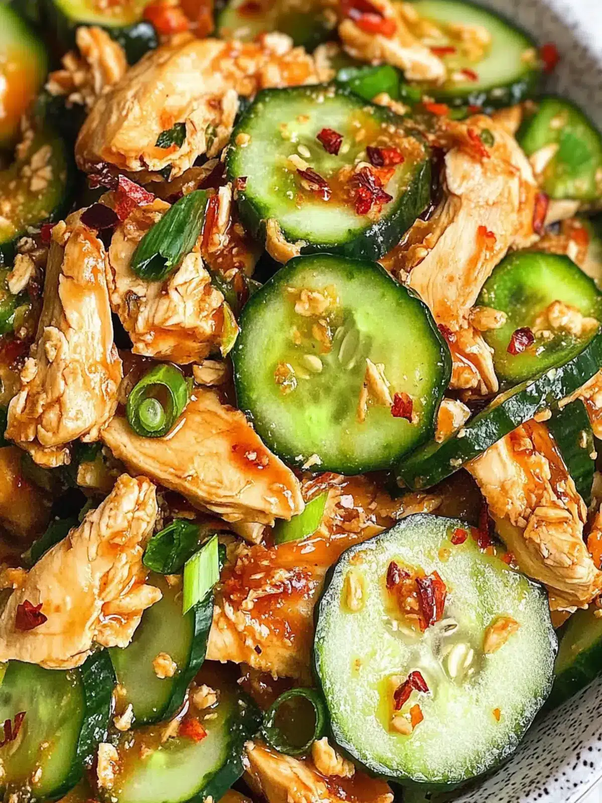 Zesty Thai Cucumber Salad with Chicken for a Fresh Twist 2 Thai Cucumber Salad with Chicken