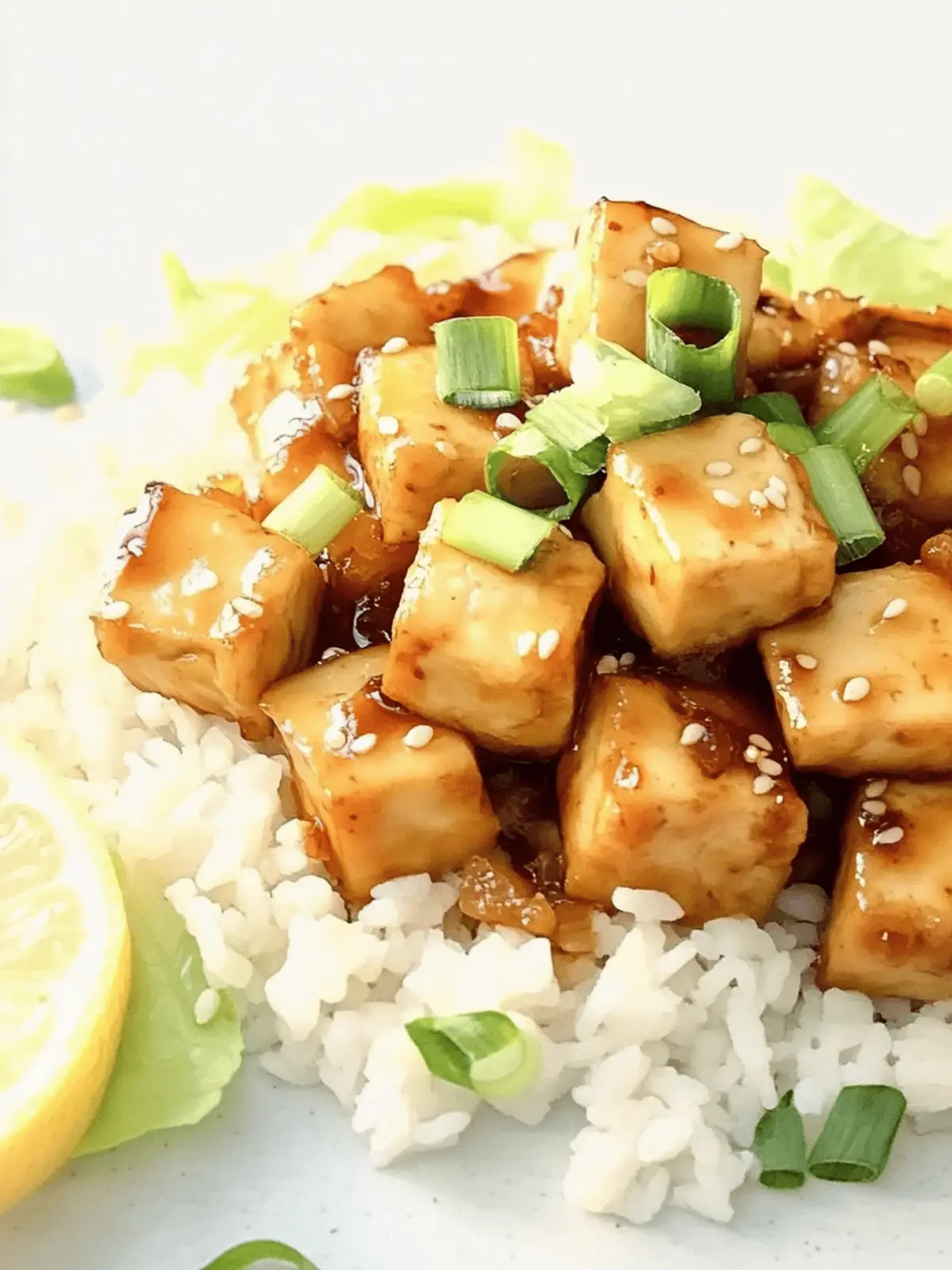 Irresistibly Sticky Lemon Tofu That's Bursting with Flavor 4 Sticky Lemon Tofu