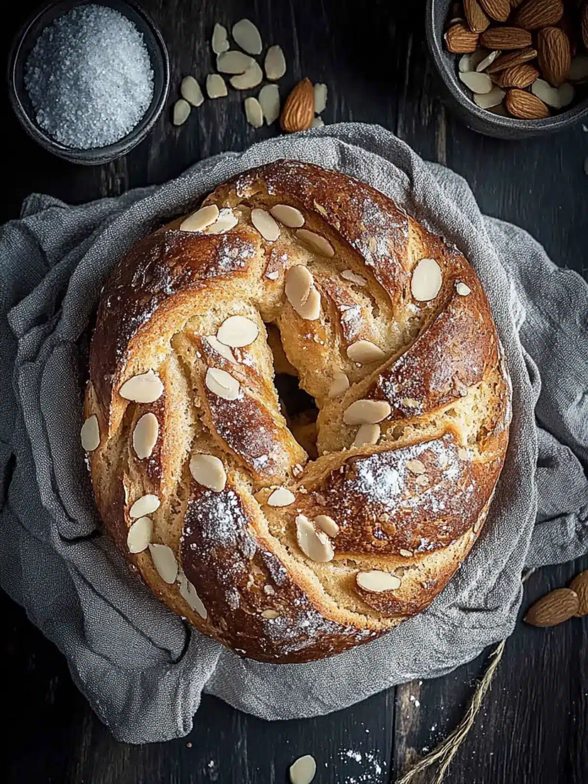 Vegan Almond Bread Twist: A Sweet Breakfast Delight 3 Almond Bread Twist (Vegan)
