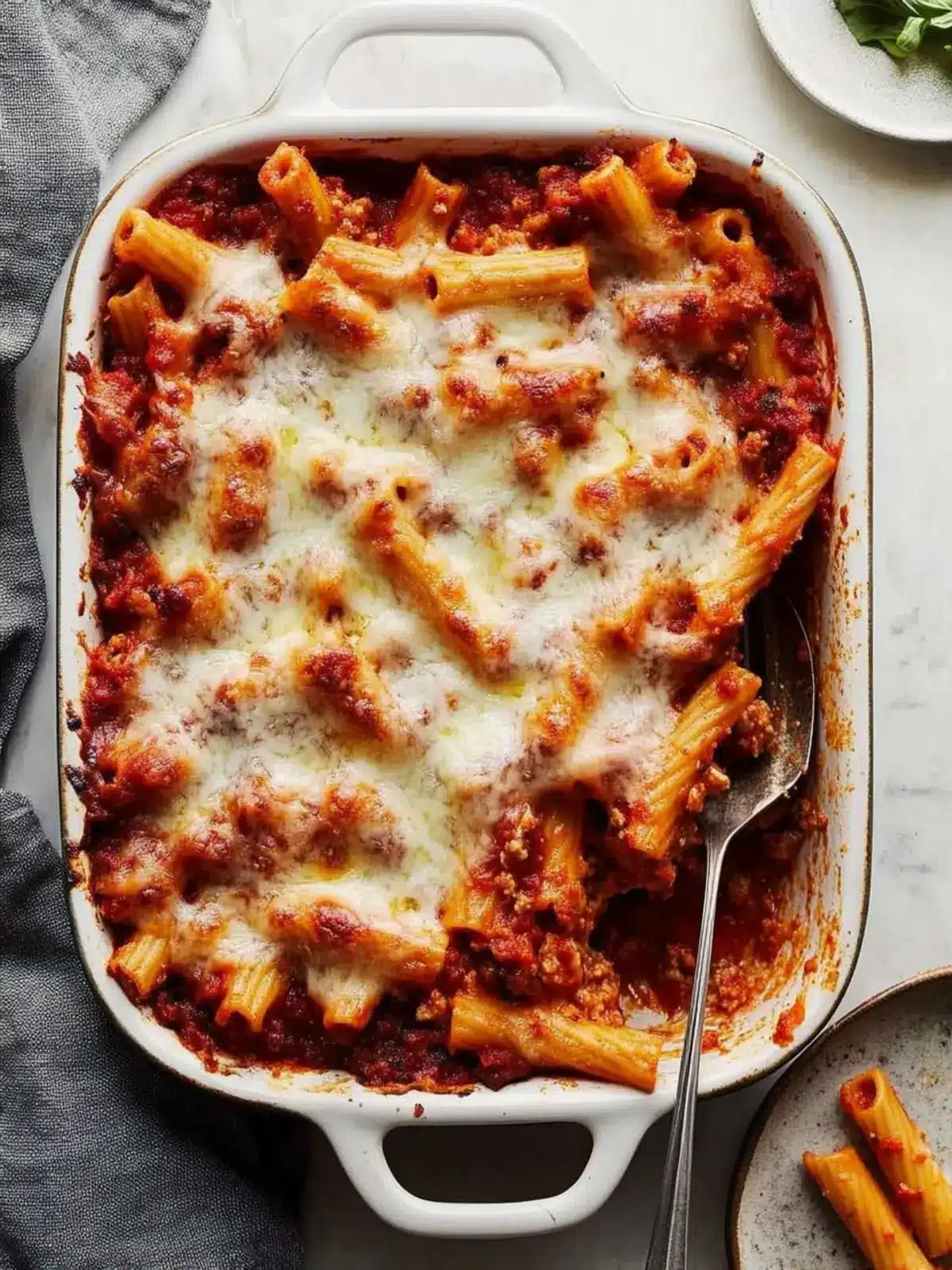 Crowd Pleasin' Cheesy Sausage Ziti: Comfort Food Bliss 3 Crowd Pleasin' Cheesy Sausage Ziti