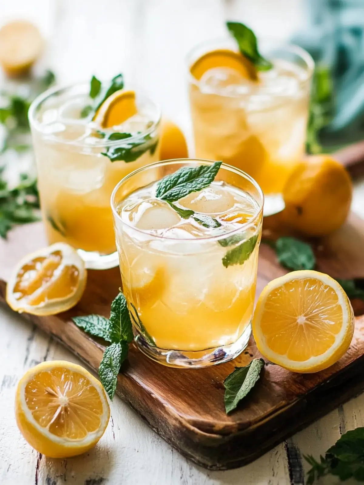 Refreshing Winter Lemonade with Mint and Mandarin Delight 4 WINTER LEMONADE