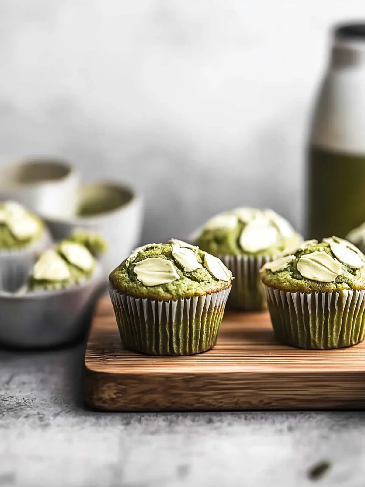 Delicious Matcha Muffins: Gluten-Free & Packed with Flavor 3 Matcha Muffins
