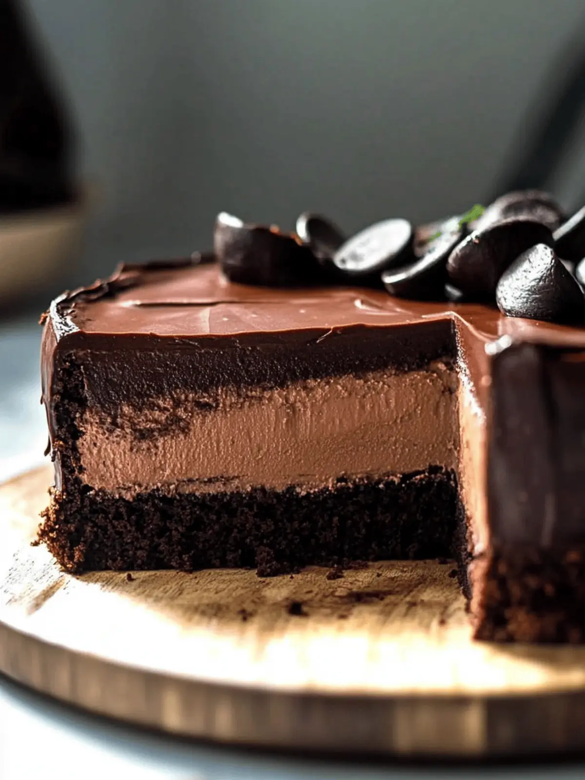 Decadent Vegan Chocolate Mousse Cake That Impresses Everyone 3 Vegan Chocolate Mousse Cake