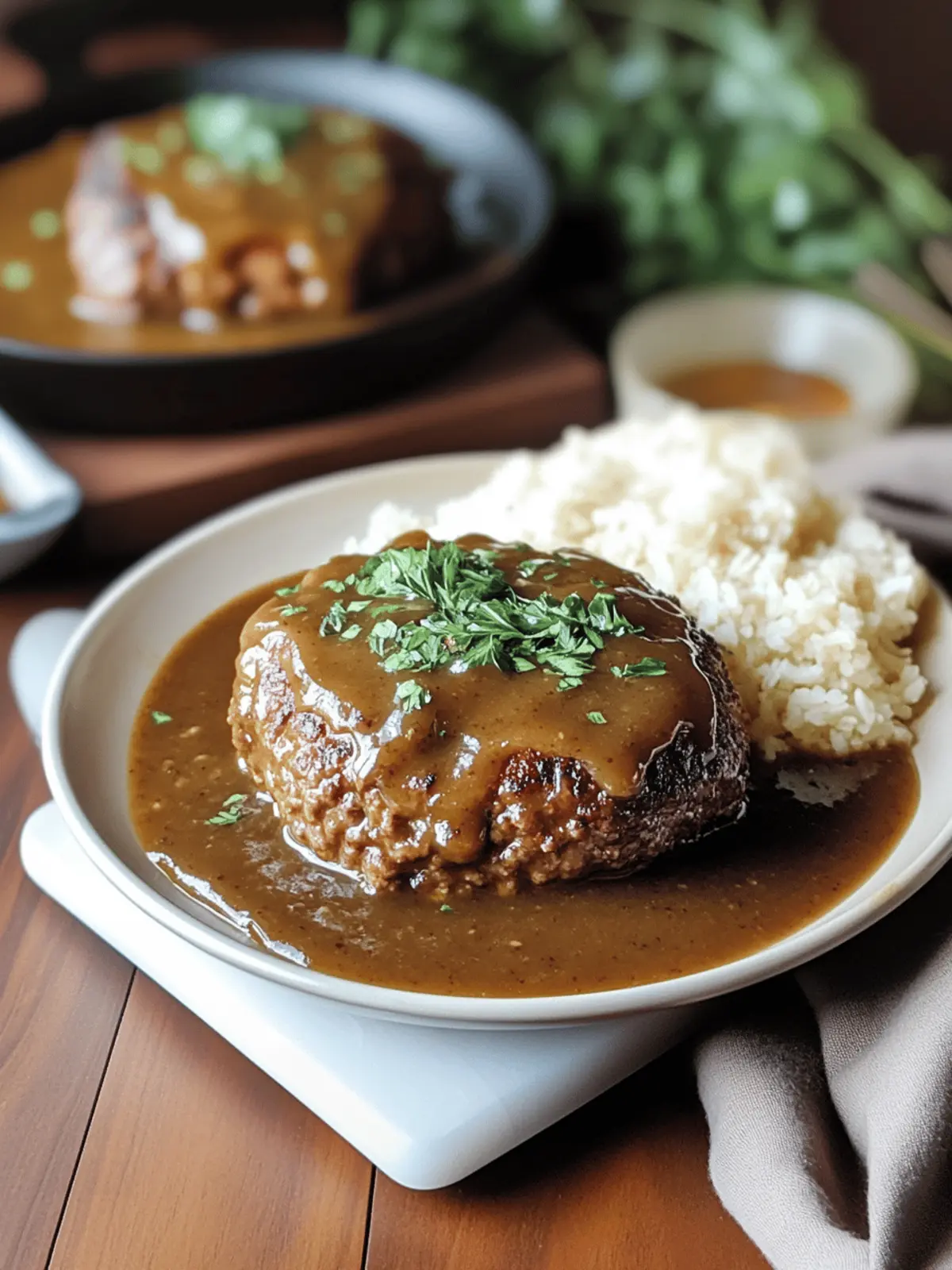 Delicious Salisbury Steak with Brown Gravy for Comfort Food Lovers 3 Salisbury Steak with Brown Gravy